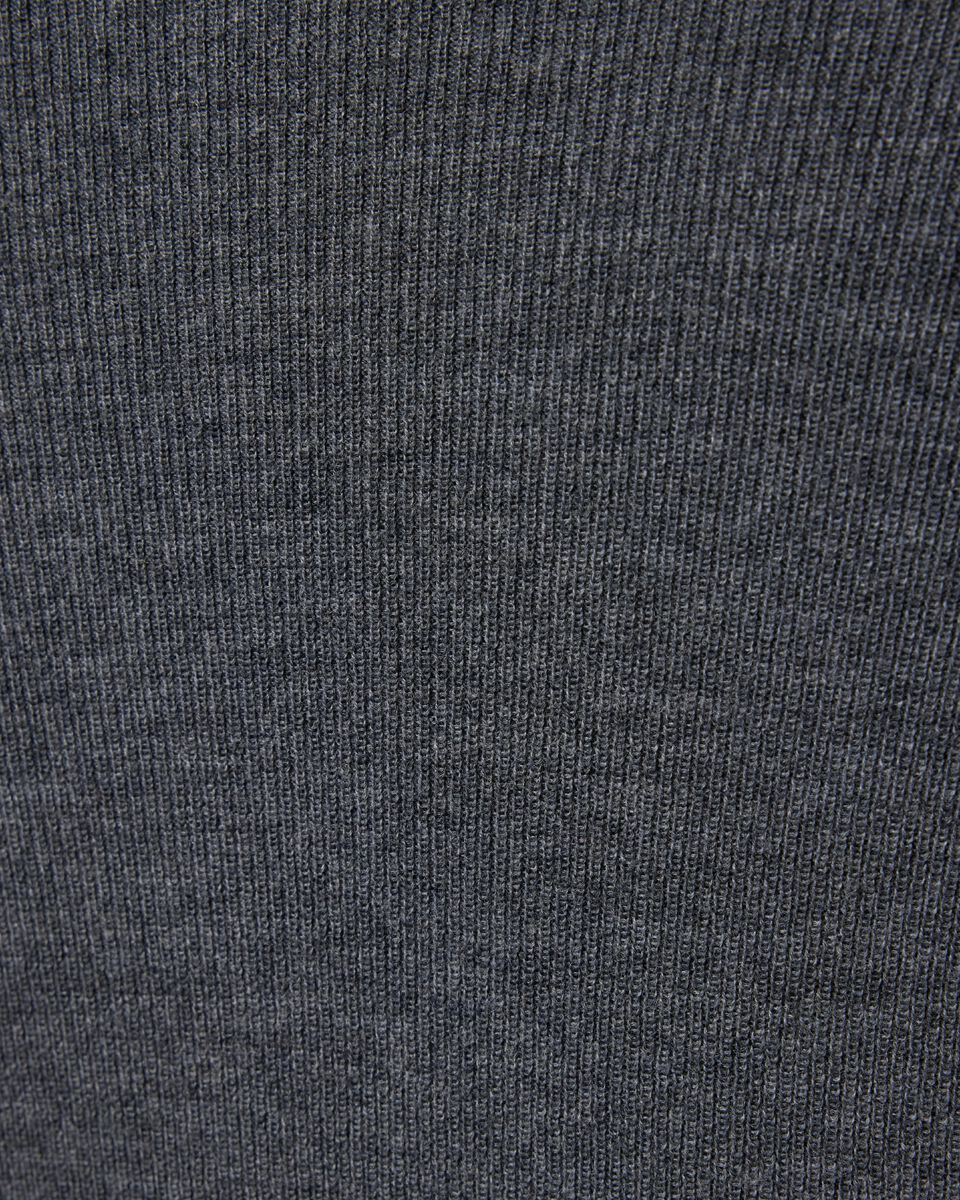 Long sleeve knitted polo, Charcoal, hi-res